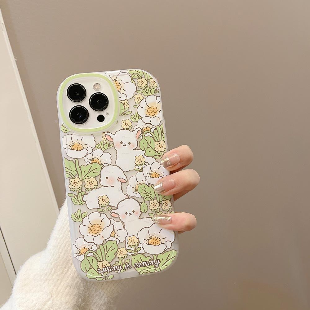 Flower 15 for Apple Phone Case 17 for IPhone16 Transparent White 11 Soft Shell X Cute 14pro Girl 8p/13