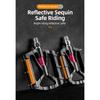 ROCKBROS Bicycle Pedals Alloy Bearings Cycling Pedals Platform Bike Flat Pedal Pedals Reflective Anti-slip MTB Bike Accessories