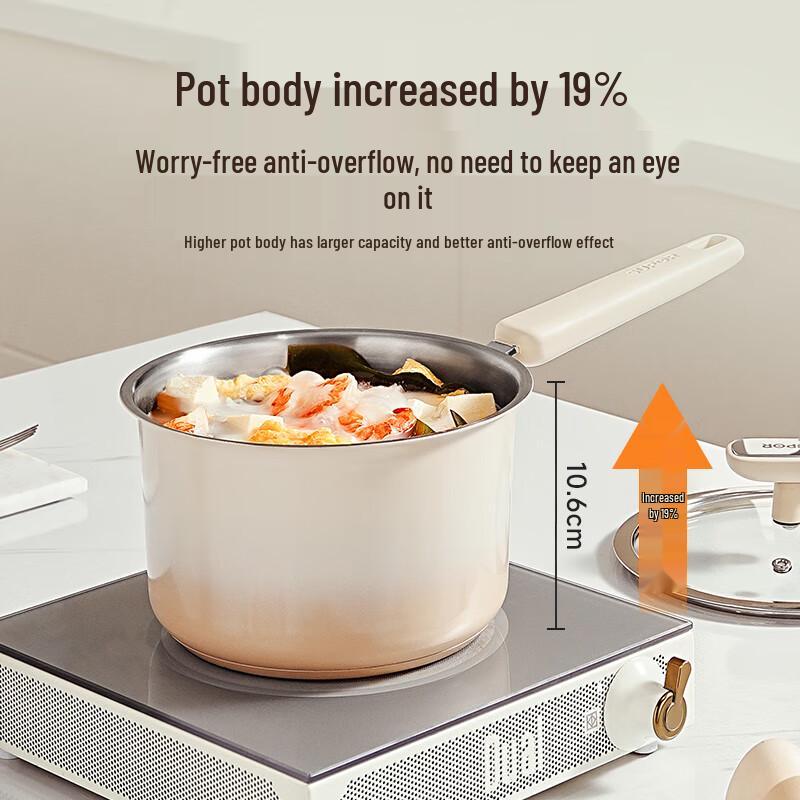 Supor 316 Food-Grade Stainless Steel Saucepan