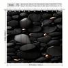 Stylish Black Pebble Waterproof Shower Curtain – Perfect for Adding a Modern and Soothing Touch to Your Bathroom Decor