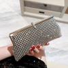 2026 Dinner bag handmade rhinestone button evening bag clutch bag banquet bag diamond dinner bag