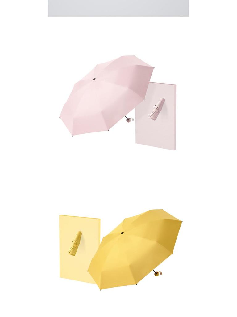 Wow Ultra-Light Five-Fold Customized Umbrella - UV Protection and Sunshade for All Weather