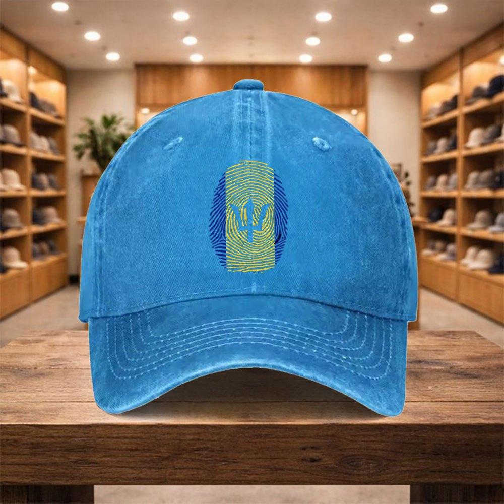 Pc Baseball Cap a Casual Duckbill Hat New Versatile Hat with The Flag of Barbados Adjustable Sports Cap Suitable for Vacatio