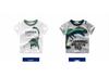 2024 Summer Boys' Cartoon Dinosaur Camouflage Cotton T-shirt