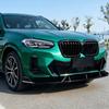 For BMW X3 G01 X4 G02 M Sport Facelift 2021 2022 2023 2024 Car Front Bumper Racing Model Spoiler Splitter Body Modification Kit