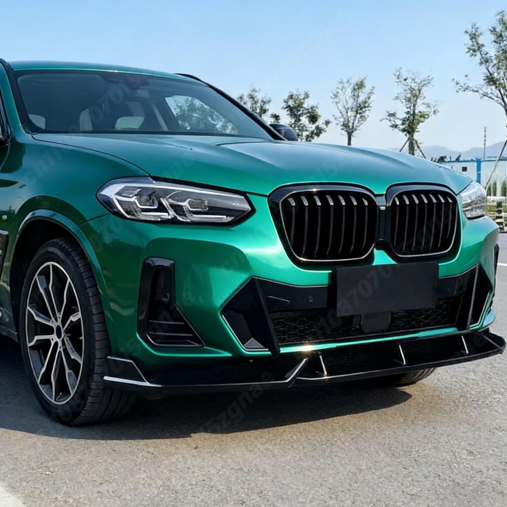 For BMW X3 G01 X4 G02 M Sport Facelift 2021 2022 2023 2024 Car Front Bumper Racing Model Spoiler Splitter Body Modification Kit