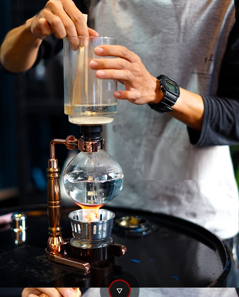 Siphon Coffee Maker Gold 3 Person Coffee Siphon DIY Coffee