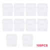 100pcs Packing Box DIY Self-Assembly White Blank Boxes Plastic PVC Transparent Candy Chest Christmas Party Thanksgiving