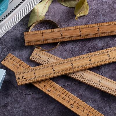 Nieuwkomerskorting: Bamboe Kleermakersliniaal - Houten Naai- & Meetinstrument voor Kleding