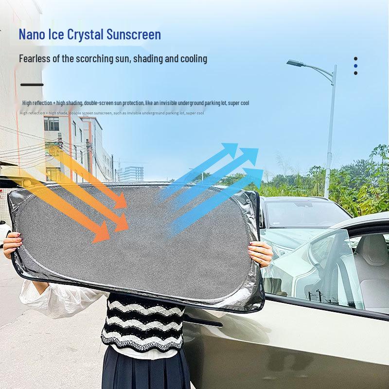 AITO M9 Ice Crystal Opaque Camping Privacy Curtains: Sunshade, Sun Protection, Heat Insulation for Side Windows.