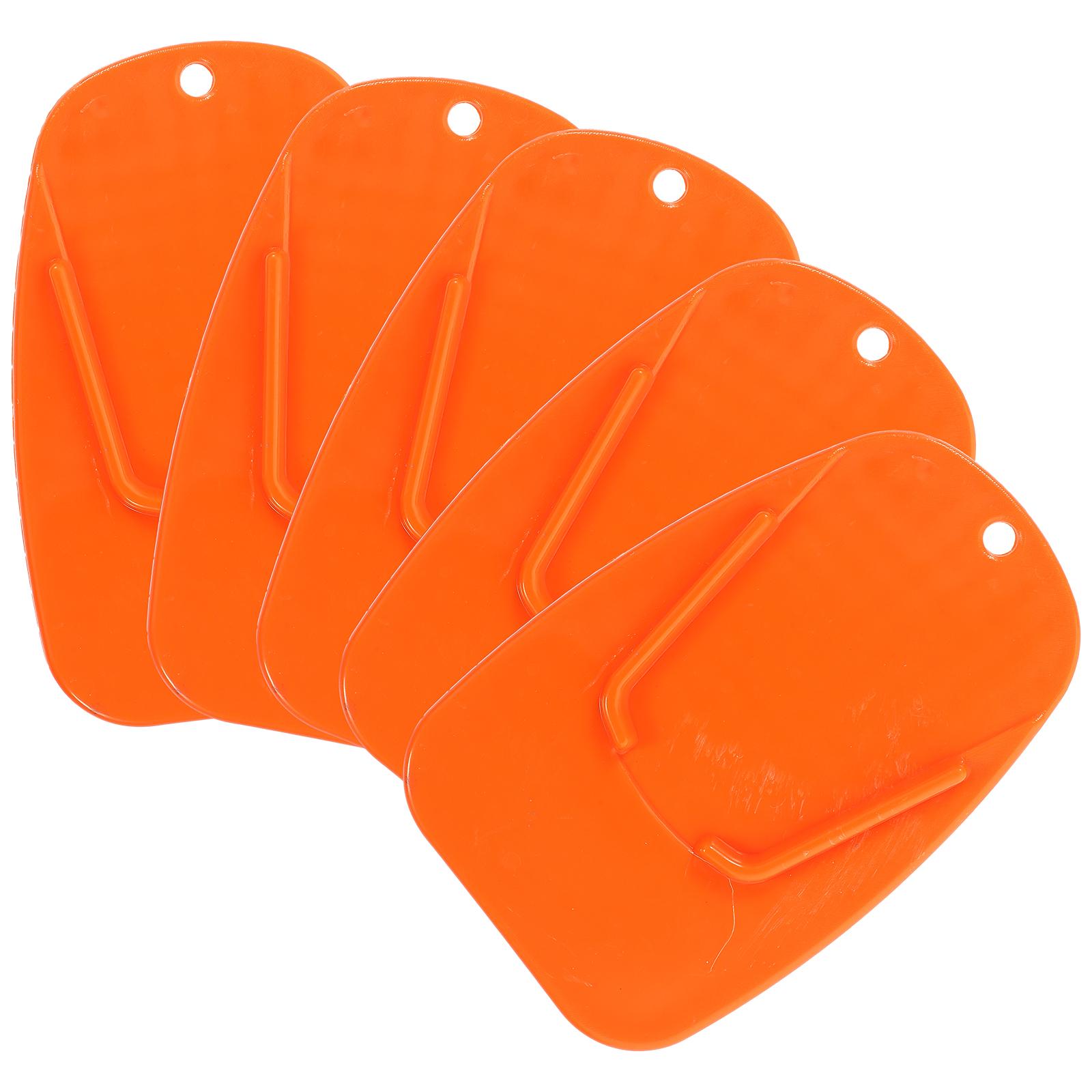 

6 Pcs Motorcycle Mats Motorbike Stand Pad Kickstand Pads Parts Supplies Wear-resistant Foot Protector