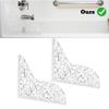 2Pcs Acrylic Shower Splash Guards Transparent Clear Drip Blocker for Bathtub Self Adhesive Water Barrier for Bathroom