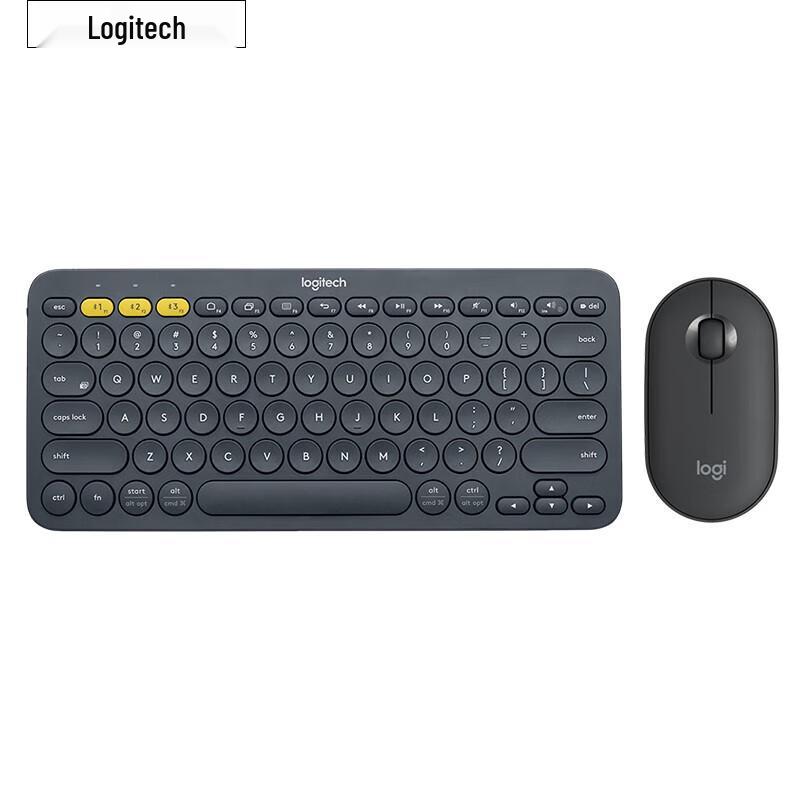 

Logitech K380 Keyboard & Pebble Mouse Wireless Bluetooth Set