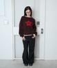 Isjabaibeu Star Button Knit - Brown