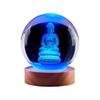 Seated Buddha Romantic Crystal Night Light Gift for Girlfriend
