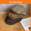 Street Splicing Design Leopard Print Pattern Baseball Cap For Winter Fashion