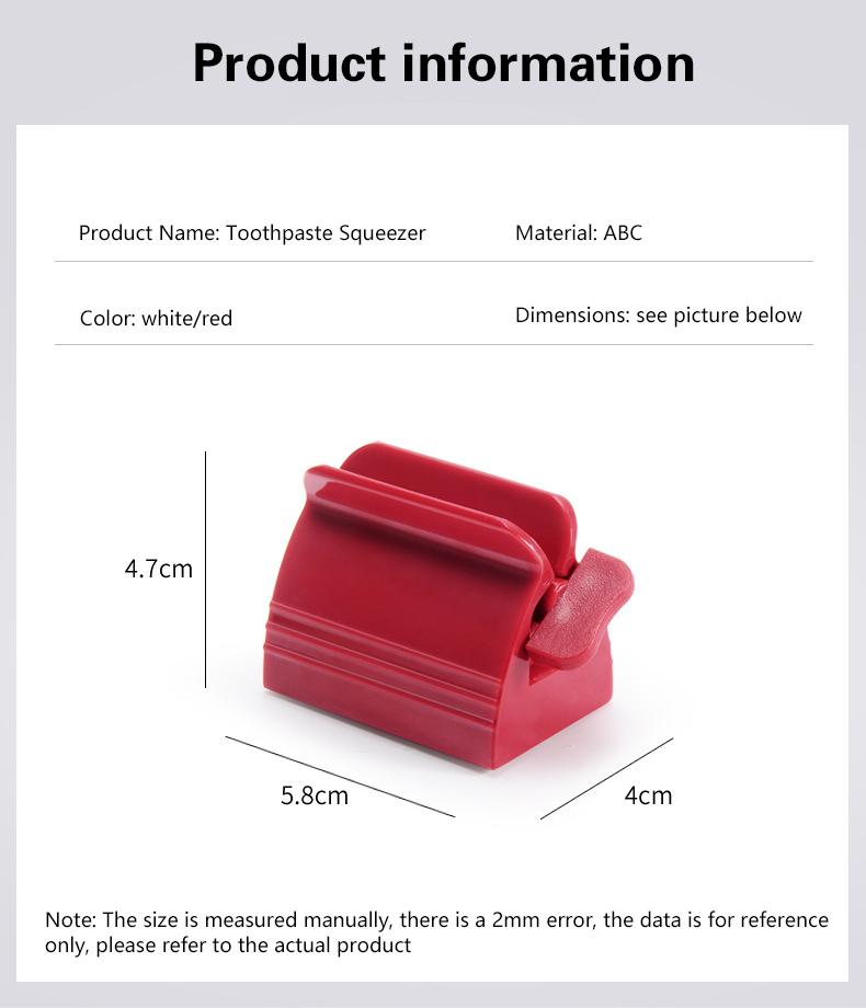 Multifunktionaler Zahnpastatubenspender aus Kunststoff zum Rollen, Gesichtspresse für Badezimmerzubehör