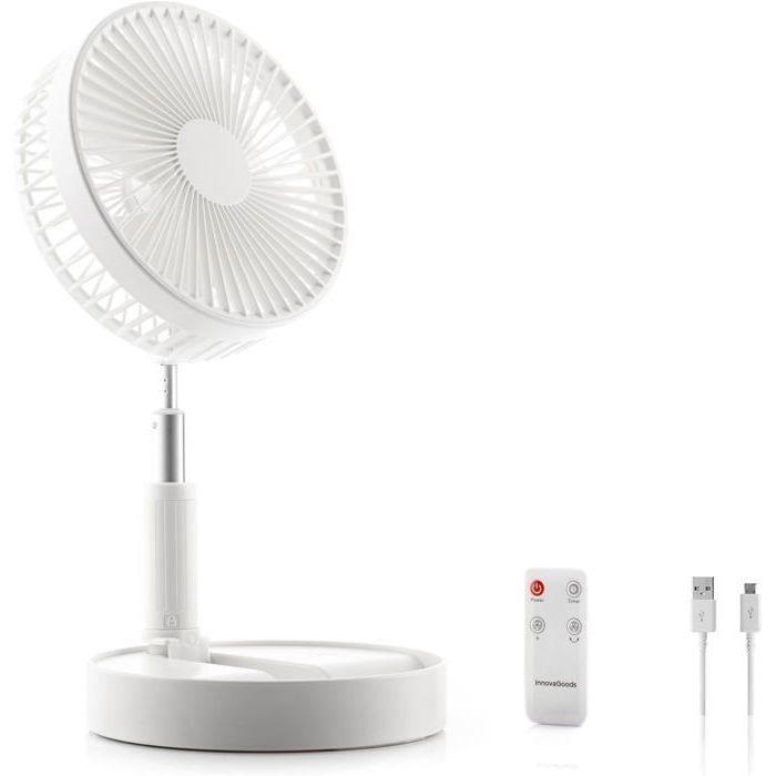Tragbarer 3-in-1-Ventilator - CELLUSTOP - USB wiederaufladbar - Faltbar - Leise - 4 Geschwindigkeiten