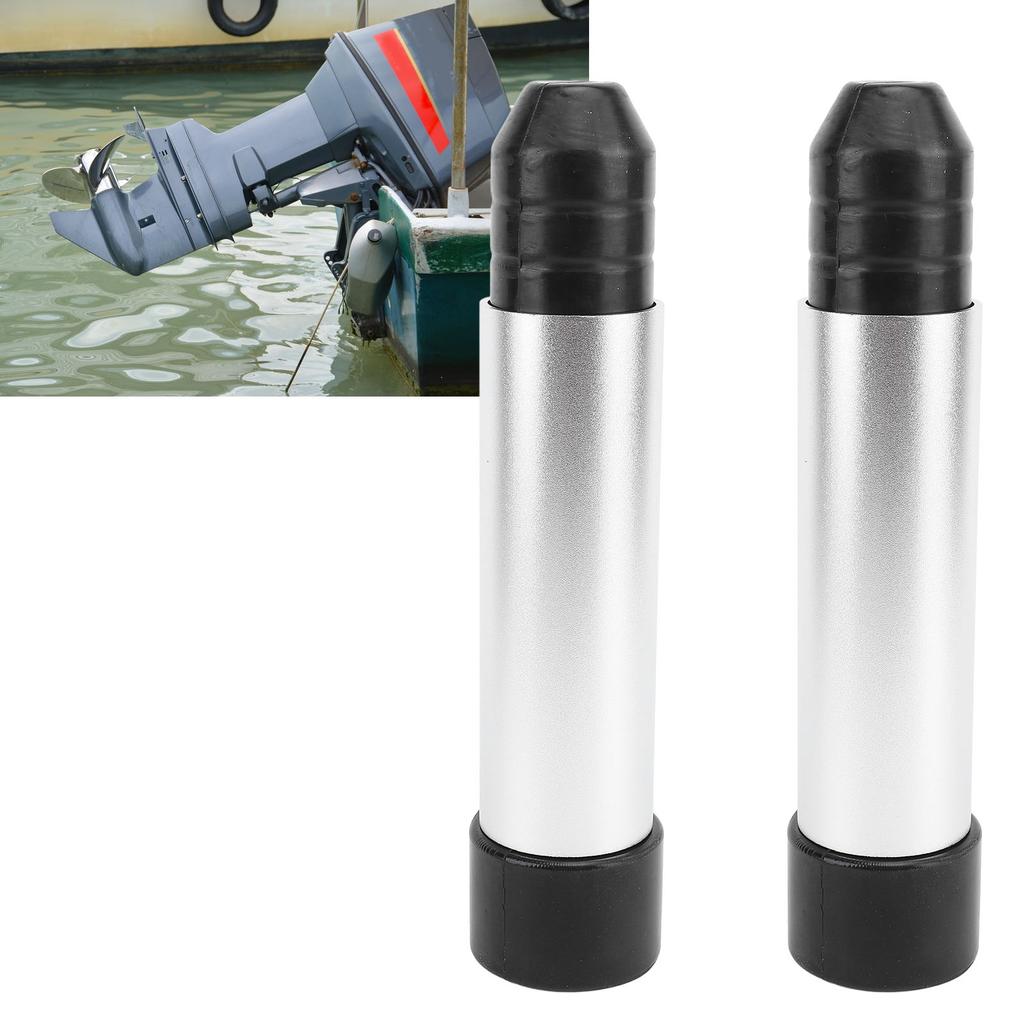 2PCS Outboard Transom Saver Aluminum Alloy Rubber Boat Motor Transom Support for Outboards Motor Trim Tilt Systems