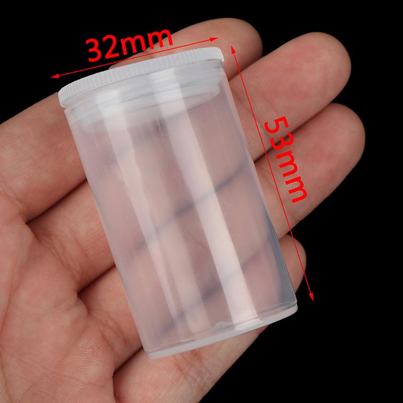10Pcs Plastic Empty Bottle Roll Film Case Box Seal Fishing Bait Can Container