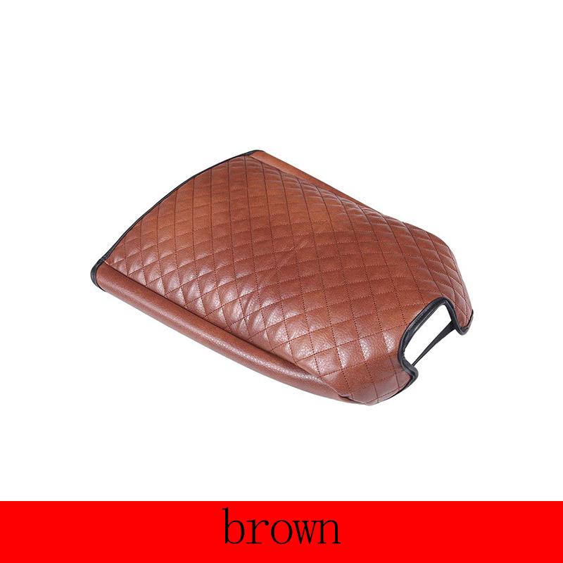 For Toyota Tundra 2007-2013 Leather Black Car Seat Armrest Center Console Box Protective Cover Car Accessories