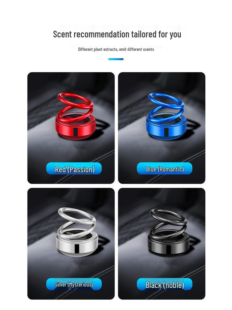 Double Ring Suspension Car Air Freshener & Perfume Holder for Interior Decoration