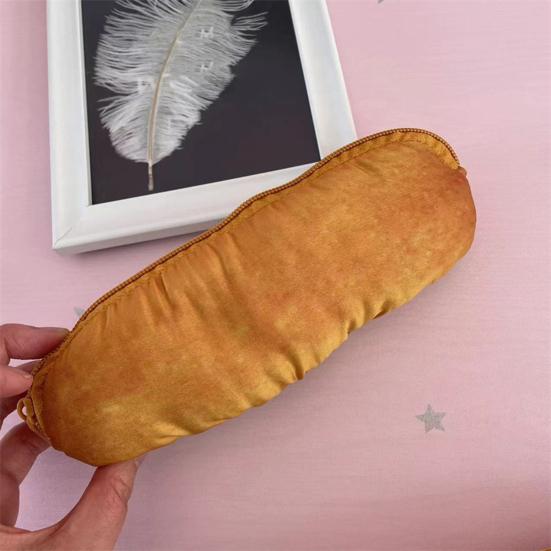 Kantoorbenodigdheden Doos Cartoon Imitatie Brood Ontwerp Etui Ritsluiting Make-up Kwastenhouder Schoolbenodigdheden Organizer