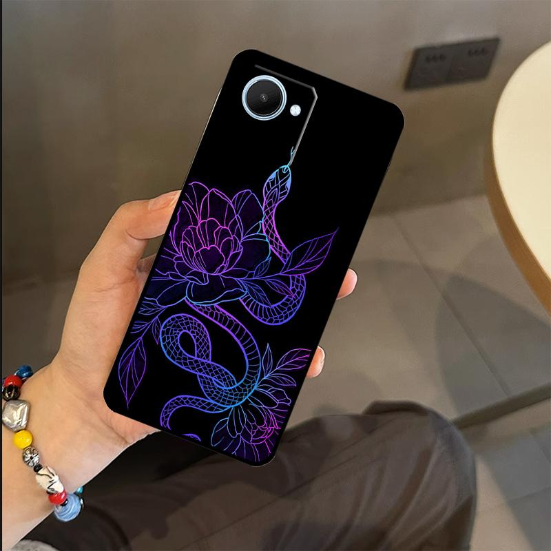 

Snake Flower Case For Realme 15 14 11 12 13 Pro Plus GT7 Pro GT6 C55 C51 C53 C35 C33 C61 C65 C67 C71 C75 Realme 13 Pro Plus