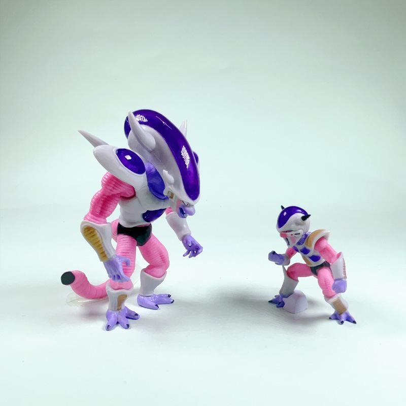 Anime Dragon Ball Freeza Anime Action Figure Model Gifts Collectible Figurines for Kids 12CM 8 Pieces In A Set