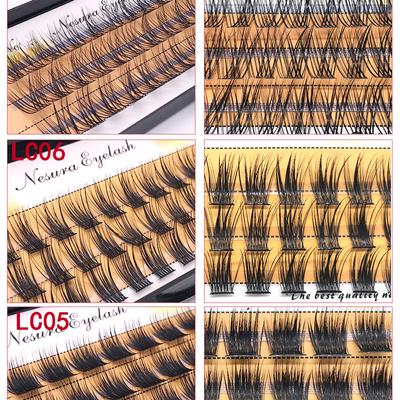 Cils Individuels en Faux Cils Pré-faits Volume Fans Segmentés Naturels Faux Cils Pour Extension de Cils