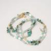 objet213 Zigzag Turquoise Natural Stone Necklace