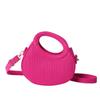 Mini Candy Color Felt Top-handle Bag for Women Fashion Portable Crossbody Shoulder Handbag