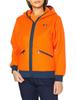 Armadillo Heritage Size M Women's Full-Zip Hoodie, Orange,