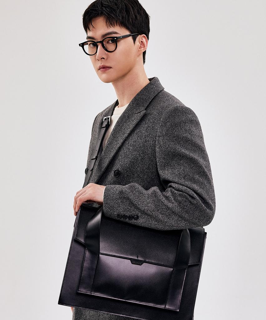 Bedford11Th Polygon Satchel Ceo Bag Black