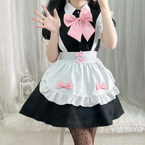 Alice Red Wine Sweetheart Lolita Cosplay Maid Outfit - Cute Princess Dress