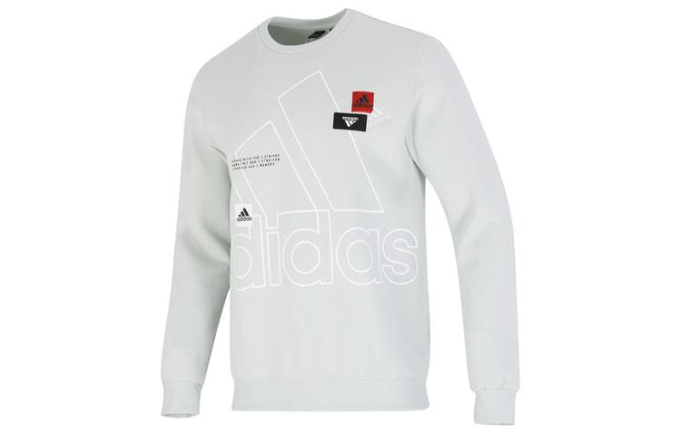 Adidas Sweatshirts Men s Light Green Crew Neck Moderate Other HP1434 XL