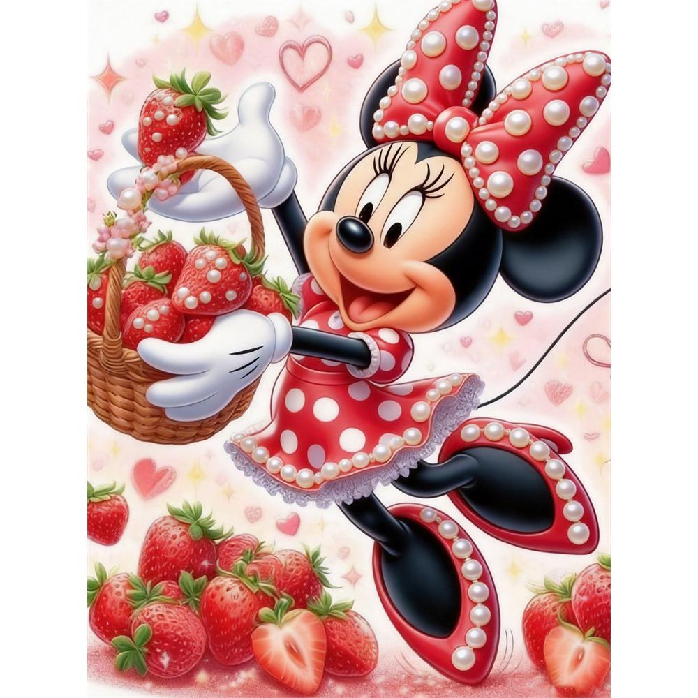 

Disney Pearl Painting Set Minnie s Happy Afternoon Exquisite and Sparkling Painting Crafts Home Wall Decoration Handmade Gift 35x45cm