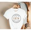 2024 Unisex Summer Tops Tshirt Vintage  49th Birthday 1974 Limited Edition T-Shirt for Women  Year Old Gifts Streetwear
