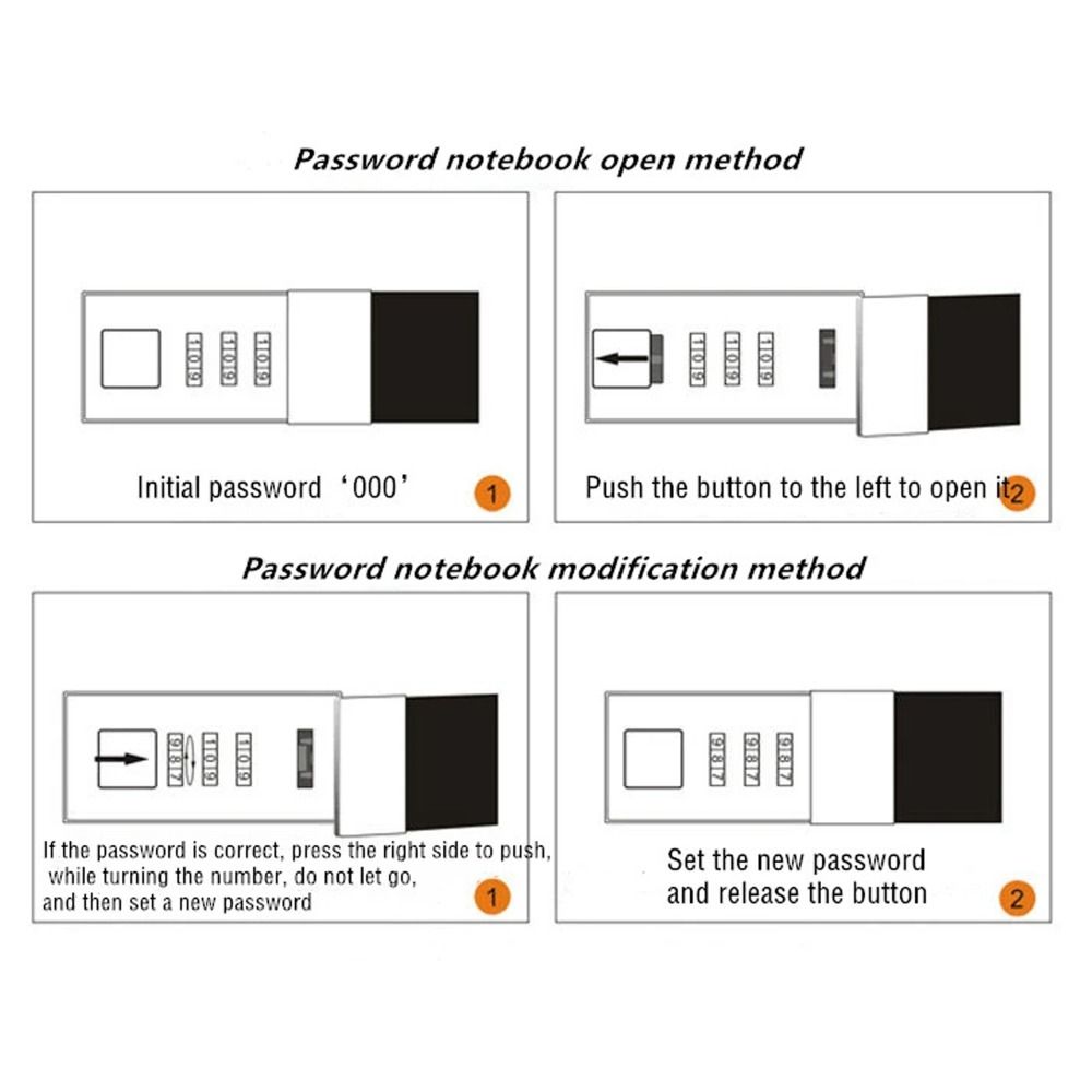 96-Page Password Notebook A5 Secure Diary Binder Office Supply Hand Ledger Study