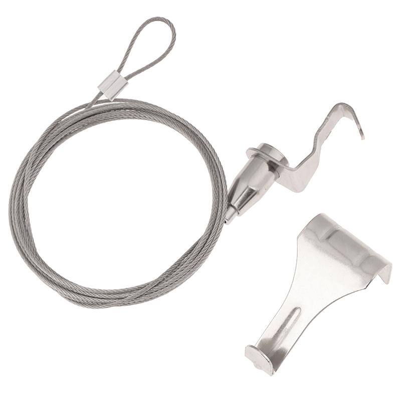 0.5-2M Adjustable Art Display Hanger 304 Stainless Steel Wire Cable Hanging Kit For Gallery Paint Picture Ceiling Suspension