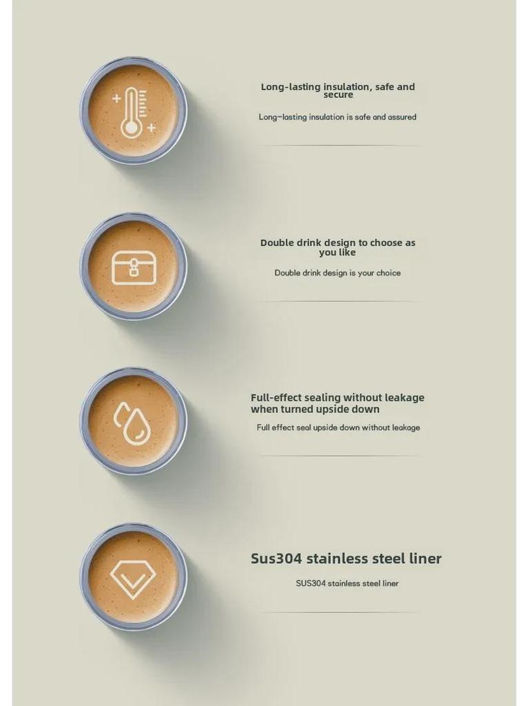 High-Quality Stainless Steel Thermos with Dual Straw - Perfect for Fitness Enthusiasts and Car Use