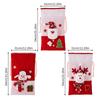 54*31cm Christmas Gift Bag Large Drawstring Storage Bag for Candy Snack Cookie Santa Claus Snowman Gift Packing Xmas Decoration