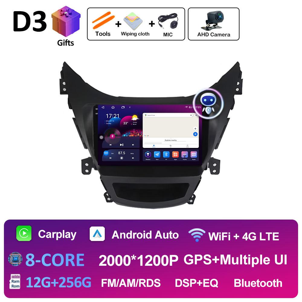 For Hyundai Elantra Avente I35 2011 2012 2013 2014 2015 Cooling Fan Car Video Radio Multimedia Player GPS Navigation Accessories