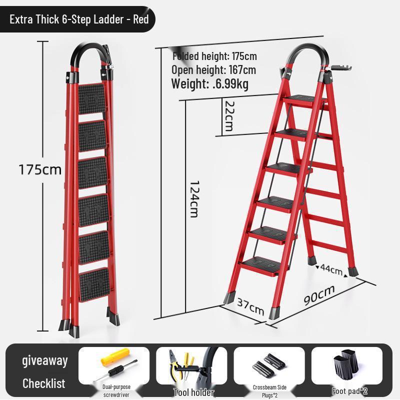 Multi-functional Folding Telescopic A-Frame Ladder for Household Use
