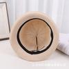 Hat sunscreen hat summer women's versatile sun hat dome basin hat new foreign leather buckle foldable bucket hat