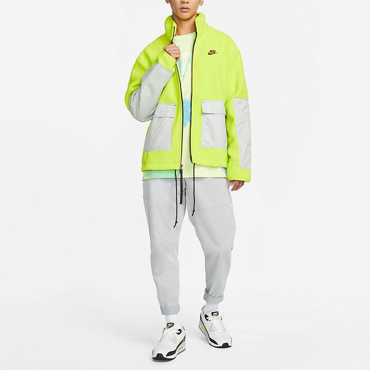 Nike Sportswear Essentials+ Fleece Full-Zip Jacket Volt DD5022-345