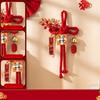 New 2026 New Year Pendant Red Lucky Flower Pendant Year of the Horse Entrance Door Decor for Living Room