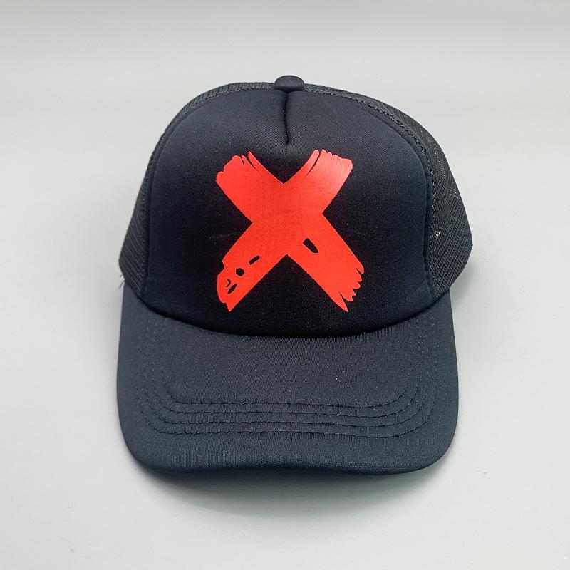 Breathable Cartoon Letter Fashion Men'S And Women'S Baseball Cap Cotton Hip Hop Skateboard Hollow Casual Sun Hat