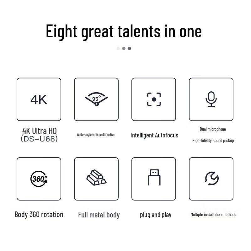 HIKVISION DS-U62 1080P USB Webcam with Microphone