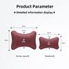 M logo Car Valve Cap Auto Seat Headrest Leather Neck Pillow Head Support For BMW X1 X2 X3 X5 X4 X6 X7 iX3 F20 F10 F07 E70 E46 FY6